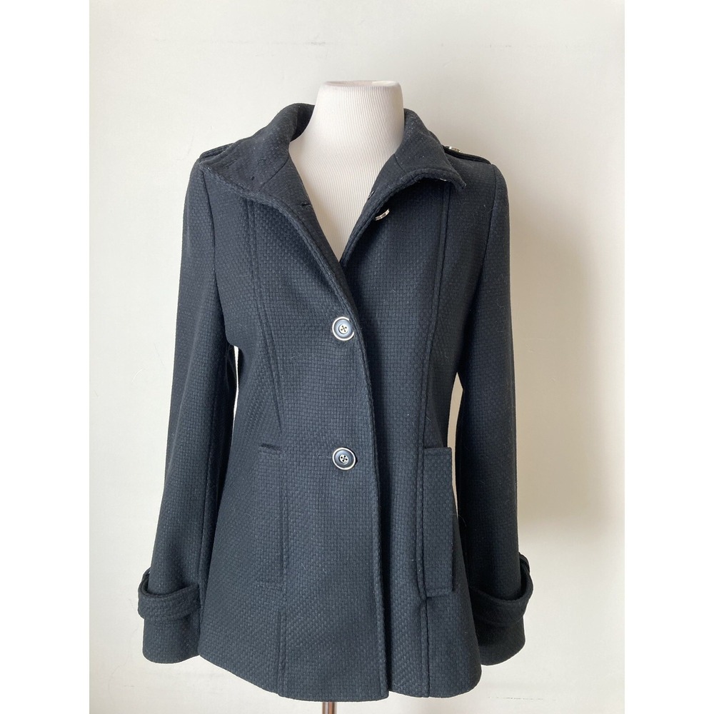Kristen Blake Coat Black Short  Size‎ Small Pockets
